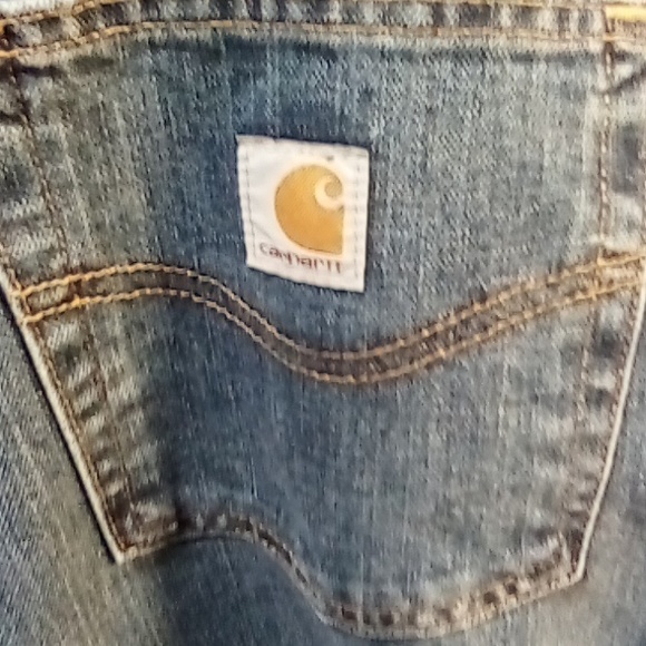 Carhartt blue jeans 36 X 32 used still in excellent condition work gear denim - Picture 6 of 6
